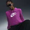 Nike Women's  Sportswear Club Fleece Logo Pullover Hoodie In Purple