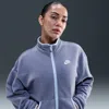 Nike Women's  Sportswear Club Fleece Loose Cozy Track Jacket In Blue