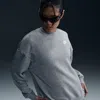 Nike Women's  Sportswear Club Fleece Loose Crew-neck Sweatshirt In Gray