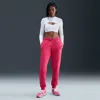 Nike Women's  Sportswear Club Fleece Mid-rise Jogger Pants In Black
