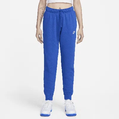 Nike Women's  Sportswear Club Fleece Mid-rise Jogger Pants In Blue