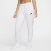 Nike Women's  Sportswear Club Fleece Mid-rise Jogger Pants In White