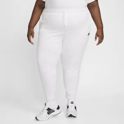 Nike Women's  Sportswear Club Fleece Mid-rise Jogger Pants (plus Size) In Brown