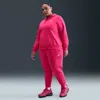 Nike Plus Size Active Sportswear Club Mid-rise Fleece Jogger Pants In Pink