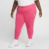 Nike Women's  Sportswear Club Fleece Mid-rise Jogger Pants (plus Size) In Hfchsi,whi