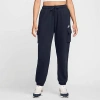 Nike Women's  Sportswear Club Fleece Mid-rise Oversized Cargo Sweatpants In Obsidian/white 