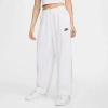 Nike Women's  Sportswear Club Fleece Mid-rise Oversized Sweatpants In Birch Heather/black