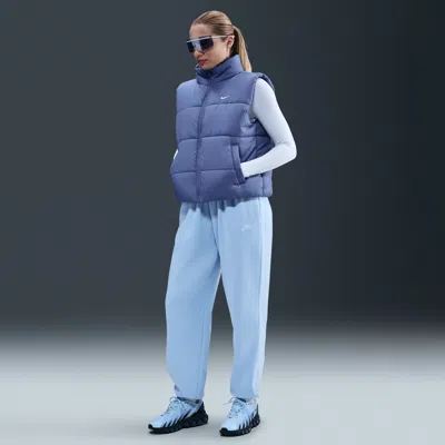 Nike Women's  Sportswear Club Fleece Mid-rise Oversized Sweatpants In Blue