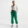 Nike Women's  Sportswear Club Fleece Mid-rise Oversized Sweatpants In Green