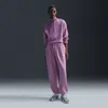 Nike Women's  Sportswear Club Fleece Mid-rise Oversized Sweatpants In Beyond Pink/white 