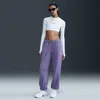 Nike Women's  Sportswear Club Fleece Mid-rise Oversized Sweatpants In Purple