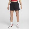Nike Women's  Sportswear Club Fleece Mid-rise Shorts In Black