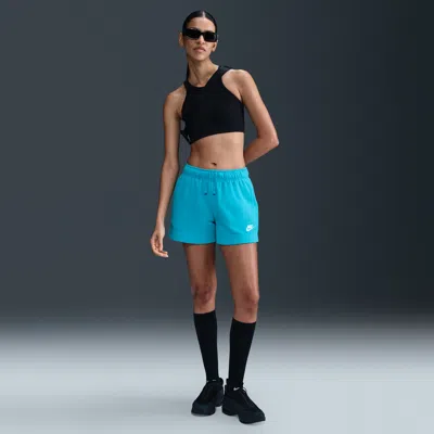 Nike Women's  Sportswear Club Fleece Mid-rise Shorts In Green