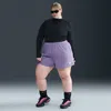 Nike Women's  Sportswear Club Fleece Mid-rise Shorts (plus Size) In Purple