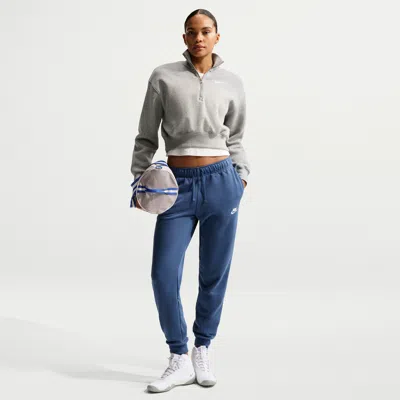 Nike Women's  Sportswear Club Fleece Mid-rise Jogger Pants In Gray