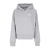 Nike Women's Sportswear Club Fleece Oversized Hoodie Ssnl Dk Gray Heather/white In Gray
