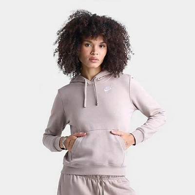 Nike Women's Sportswear Club Fleece Pullover Hoodie In Gray