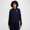 Nike Sportswear Club Fleece Hoodie In Obsidian/white
