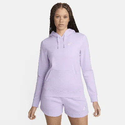 Nike Women's  Sportswear Club Fleece Pullover Hoodie In Purple