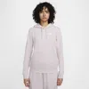 Nike Women's  Sportswear Club Fleece Crew-neck Sweatshirt In Platinum Violet/white 