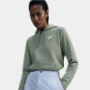 Nike Women's Sportswear Club Fleece Pullover Hoodie In Jade Horizon/white