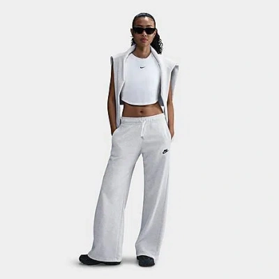 Nike Women's Sportswear Club Fleece Wide Leg Sweatpants In Multi