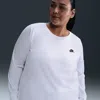Nike Women's  Sportswear Club Long-sleeve T-shirt (plus Size) In White
