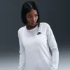 Nike Women's  Sportswear Club Long-sleeve T-shirt In White