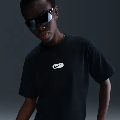 Nike Women's  Sportswear Club Short-sleeve T-shirt In Black