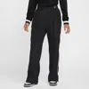 Nike Women's  Sportswear Collection Mid-rise Repel Asymmetrical-waist Trousers In Black/light Iron Ore/white