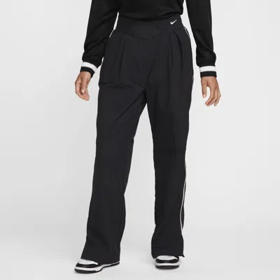 Nike Women's  Sportswear Collection Mid-rise Repel Asymmetrical-waist Trousers In Black