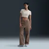 Nike Structured Twill Pants In Brown