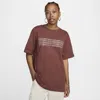 Nike Women's  Sportswear Crew-neck T-shirt In Brown