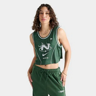 Nike Women's Sportswear Cropped Jersey In Green
