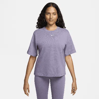 Nike Women's  Sportswear Essential Boxy T-shirt In Purple