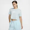 Nike Women's  Sportswear Essential Cropped Logo T-shirt In Blue