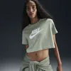 Nike Women's  Sportswear Essential Cropped Logo T-shirt In Green