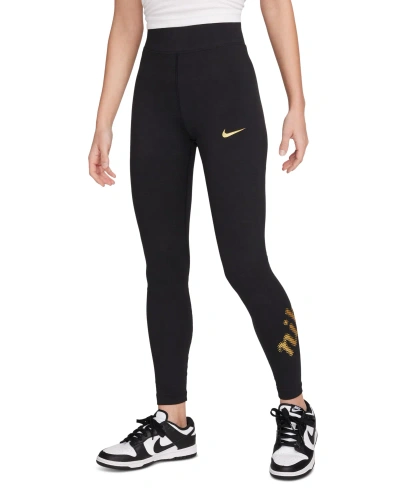 Nike Women's Sportswear Essential High-rise Full-length Leggings In Black