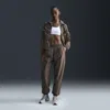 Nike Women's  Sportswear Essential Mid-rise Oversized Woven Jogger Pants In Brown