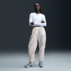 Nike Women's  Sportswear Essential Mid-rise Oversized Woven Jogger Pants In White