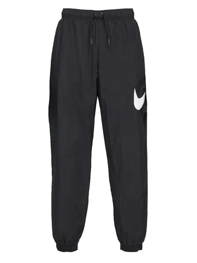 Pre-owned Nike Women's Sportswear Essential Midrise Pants In Black/white