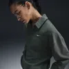 Nike Women's  Sportswear Essential Oversized Long-sleeve Polo In Green
