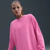 Nike Women's  Sportswear Essential Oversized Long-sleeve T-shirt In Pink