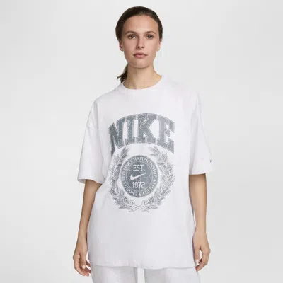 Nike Women's  Sportswear Essential Oversized T-shirt In Brown
