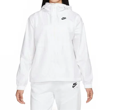 Nike Women's Sportswear Essential Repel Jacket In White