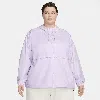 Nike Women's  Sportswear Essential Repel Woven Jacket (plus Size) In Purple