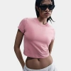 Nike Women's Sportswear Essential Slim Crop T-shirt In Elemental Pink