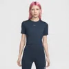 Nike Women's  Sportswear Essential Slim Cropped T-shirt In Blue