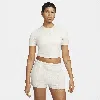 Nike Women's  Sportswear Essential Slim Cropped T-shirt In Brown