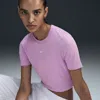 Nike Women's  Sportswear Essential Slim Cropped T-shirt In Pink